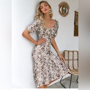 Floral midi dress